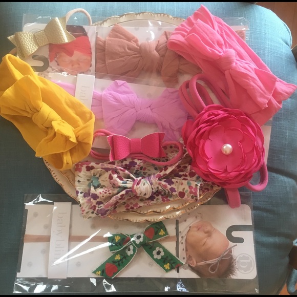 Baby Bling Bows Lot of 9